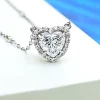 2ct Heart Crushed Ice Diamond Necklace