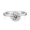 Moissanite Halo 1.0carat Round Diamond Ring Moissanite Halo 1.0carat Round Diamond Ring