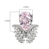 8ct Angel's Wing Pear Pink Diamond Ring