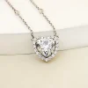 2ct Heart Crushed Ice Diamond Necklace