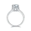 Moissanite Vintage 1.0carat 4-Prong Round Diamond Ring