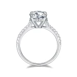 Moissanite Vintage 1.0carat 4-Prong Round Diamond Ring