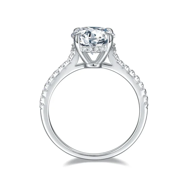 Moissanite Vintage 1.0carat 4-Prong Round Diamond Ring