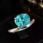 4ct Oval Aquamarine Ring