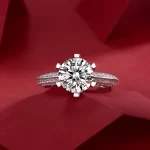 Moissanite 3.0carat 6-Prong Diamond Ring