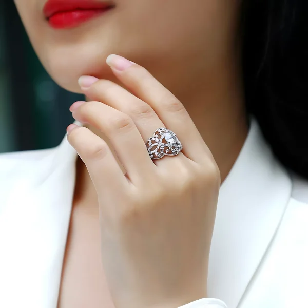 Moissanite Princess Diamond Ring Moissanite Princess Diamond Ring