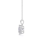 Moissanite 3.0carat Round Pendant Diamond Necklace