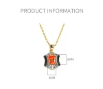 2ct Gold Orange Citrine Necklace