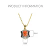 2ct Gold Orange Citrine Necklace