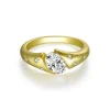 Moissanite 1.0carat Gold Oval Diamond Ring