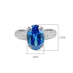 5ct Oval Sapphire Ring