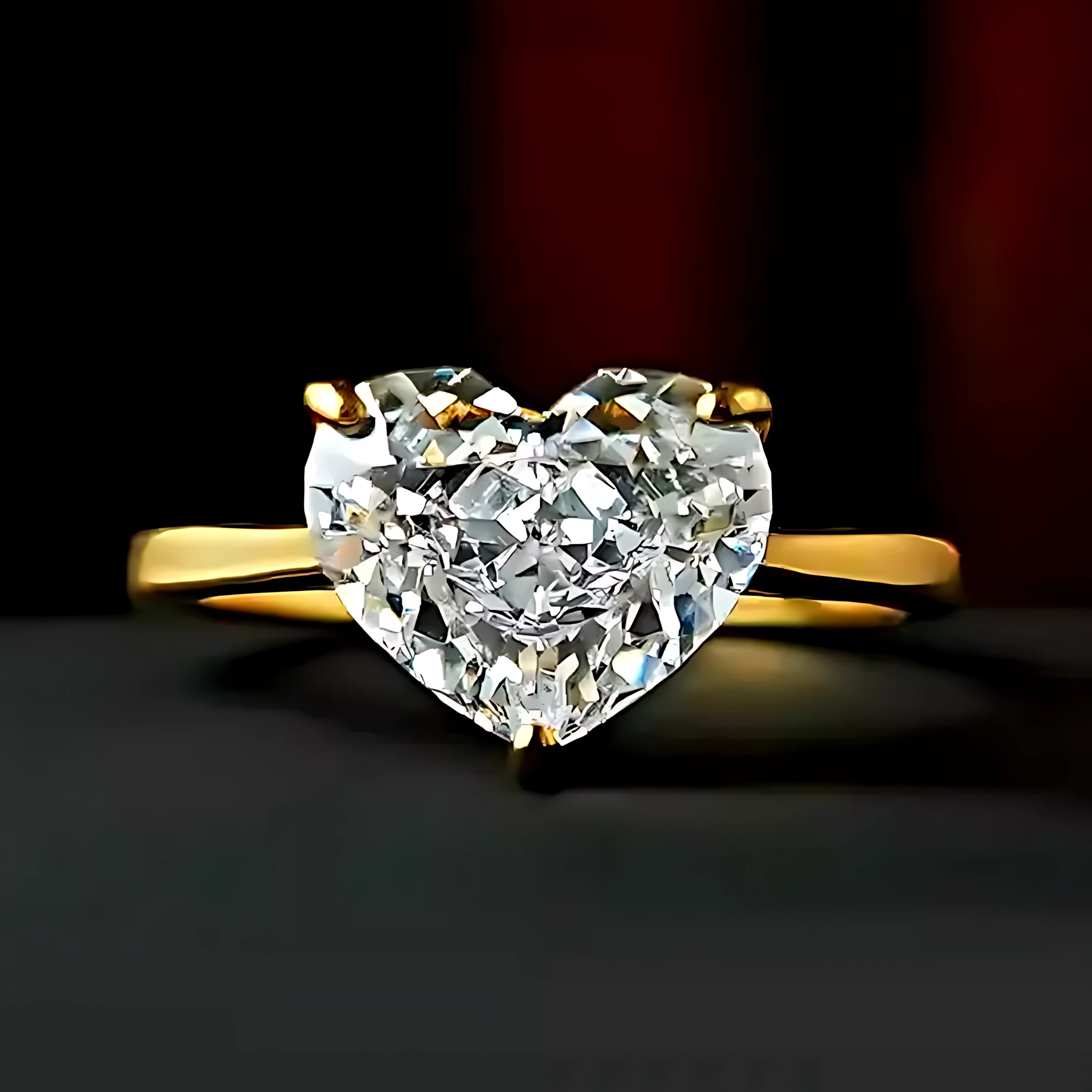 3ct Heart Diamond Ring