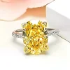 10ct Radiant Cut Oval Citrine Ring