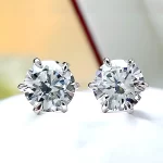 2ct Round Diamond Earrings