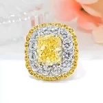 Luxurious 8ct Halo Citrine Ring