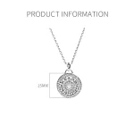 Vintage Platinum Round Diamond Necklace