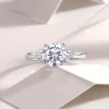 Moissanite 2.0carat Round Diamond Ring Moissanite 2.0carat Round Diamond Ring