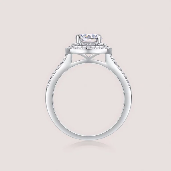Moissanite Princess 1.0carat Diamond Ring Moissanite Princess 1.0carat Diamond Ring