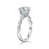 Moissanite 1.5carat 4-Prong Oval Diamond Ring
