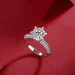 Moissanite 3.0carat 6-Prong Diamond Ring