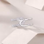 Moissanite Love Knot Diamond Ring