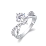 Moissanite Crown 1.0carat Diamond Ring