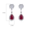 3ct Teardrop Ruby Stud Earrings 3ct Teardrop Ruby Stud Earrings