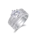 Moissanite Stacking 2.0carat Diamond Ring Can Be Separated