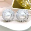 10ct Round Pearl Stud Earrings 10ct Round Pearl Stud Earrings