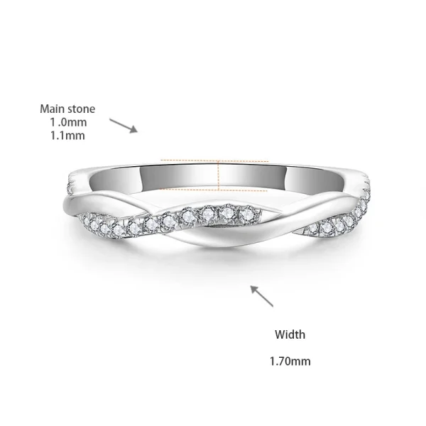 Moissanite 2.0carat Switch Oval Diamond Ring