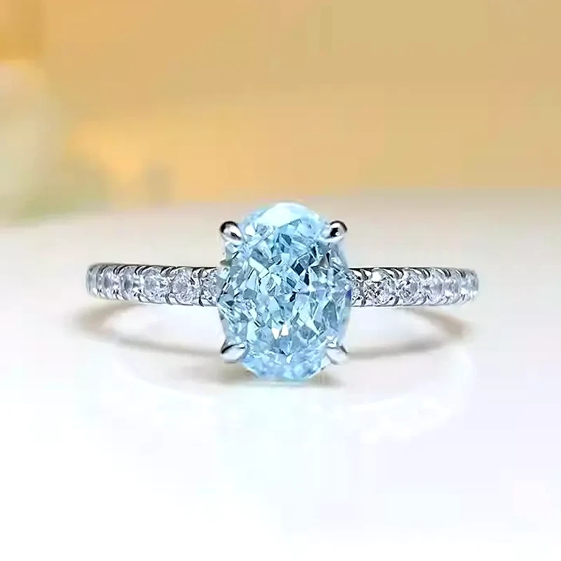 2ct Oval Aquamarine Ring