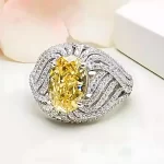 Magnificent 5ct Oval Citrine Ring