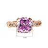 Gold Plated 4ct Amethyst Ring