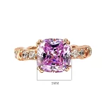 Gold Plated 4ct Amethyst Ring