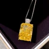14ct Radiant Crushed Ice Cut Topaz Blue Necklace