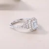 Moissanite 1.0carat Octagon Halo Diamond Ring Moissanite 1.0carat Octagon Halo Diamond Ring