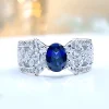Knot of Love 1ct Oval Sapphire Ring