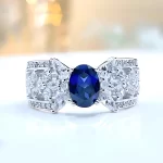 Knot of Love 1ct Oval Sapphire Ring