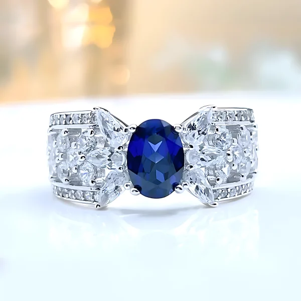 Knot of Love 1ct Oval Sapphire Ring