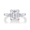 Moissanite 3.0carat Emerald Cut Diamond Ring Moissanite 3.0carat Emerald Cut Diamond Ring