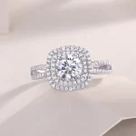 Moissanite Princess 1.0carat Diamond Ring