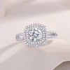 Moissanite Princess 1.0carat Diamond Ring Moissanite Princess 1.0carat Diamond Ring
