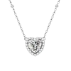 2ct Heart Crushed Ice Diamond Necklace