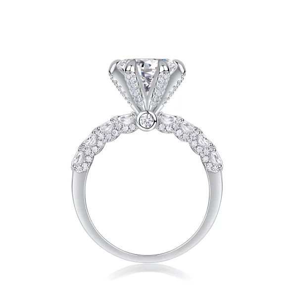 Moissanite 3.0carat 6-Prong Round Diamond Ring Moissanite 3.0carat 6-Prong Round Diamond Ring