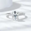 Moissanite Vintage 2.0carat Oval Diamond Ring764084-0-cib Moissanite Vintage 2.0carat Oval Diamond Ring