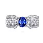 Knot of Love 1ct Oval Sapphire Ring