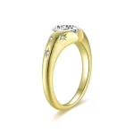 Moissanite 1.0carat Gold Oval Diamond Ring