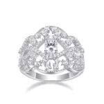 Moissanite Princess Diamond Ring