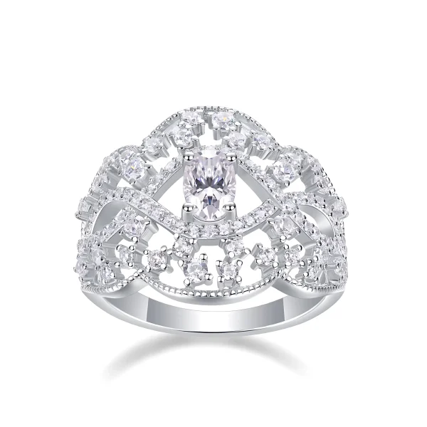 Moissanite Princess Diamond Ring Moissanite Princess Diamond Ring