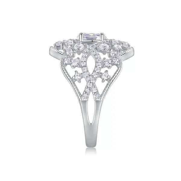 Moissanite Princess Diamond Ring Moissanite Princess Diamond Ring